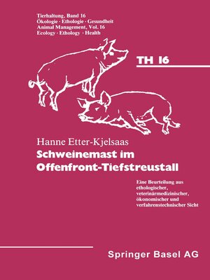 cover image of Schweinemast im Offenfront-Tiefstreustall